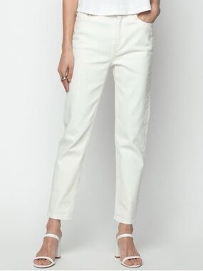OAK + FORT Cream High-Waisted Women's Jeans
